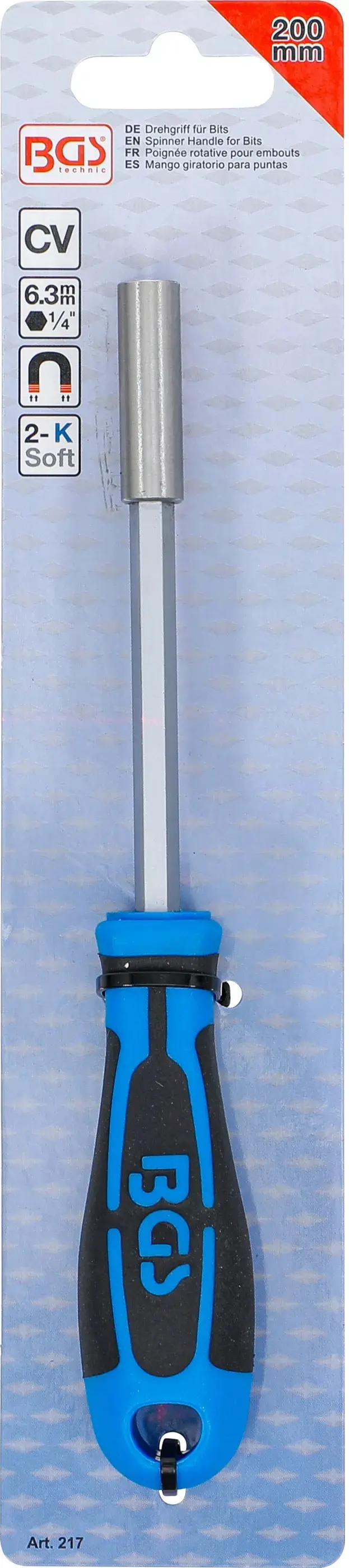 Šroubovací rukojeť 1/4" BGS100217, délka 200 mm (BGS100217)