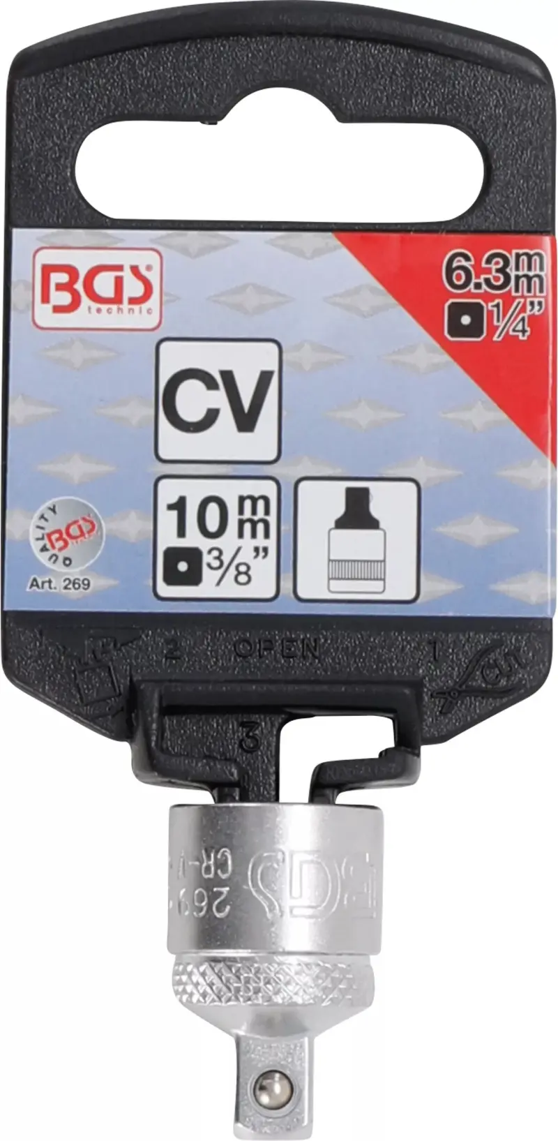 Adaptér vnitřní 3/8" BGS100269 pro vnější 1/4" (BGS100269)