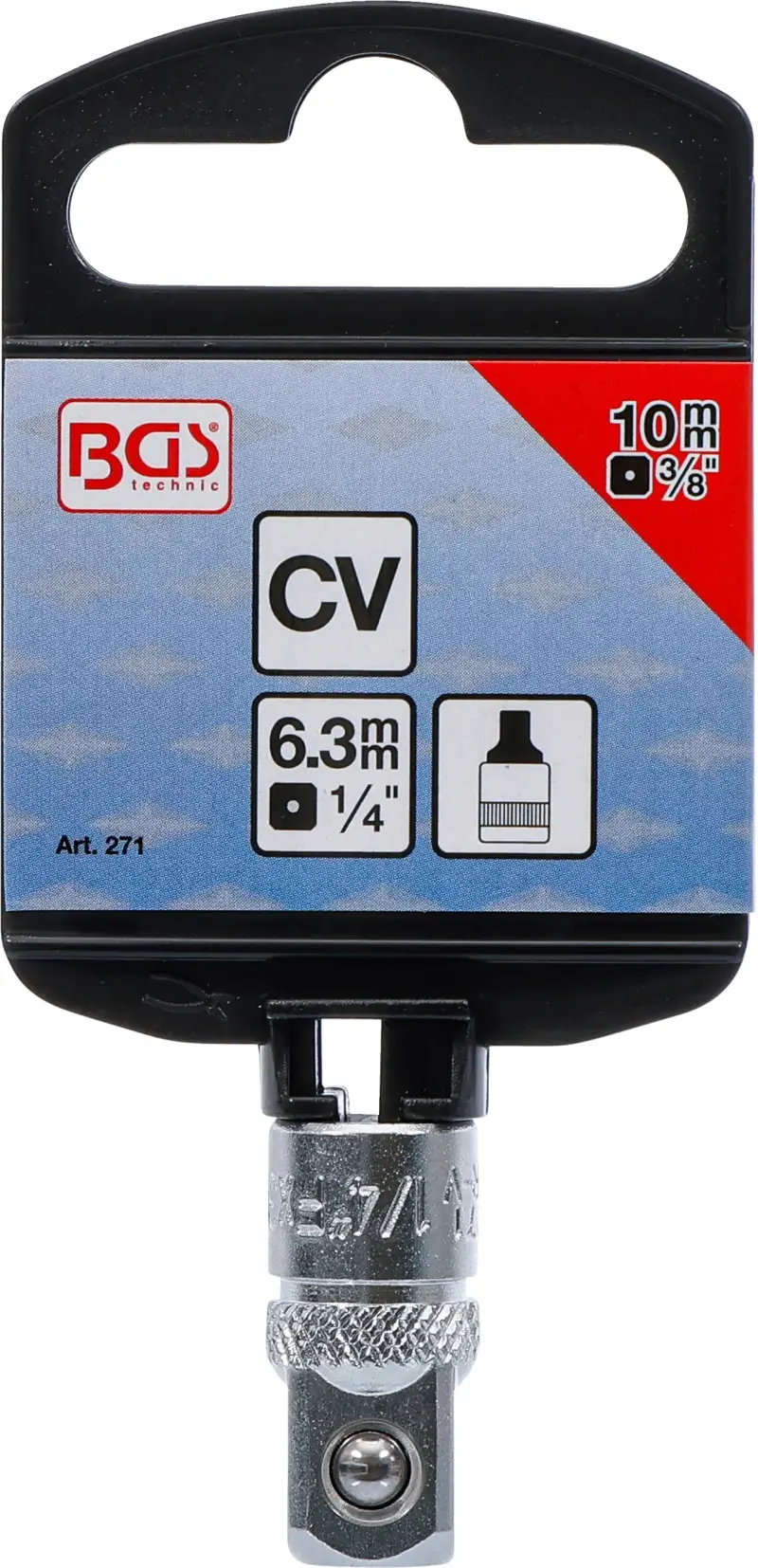 Adaptér vnitřní 1/4" BGS100271 pro vnější 3/8" (BGS100271)