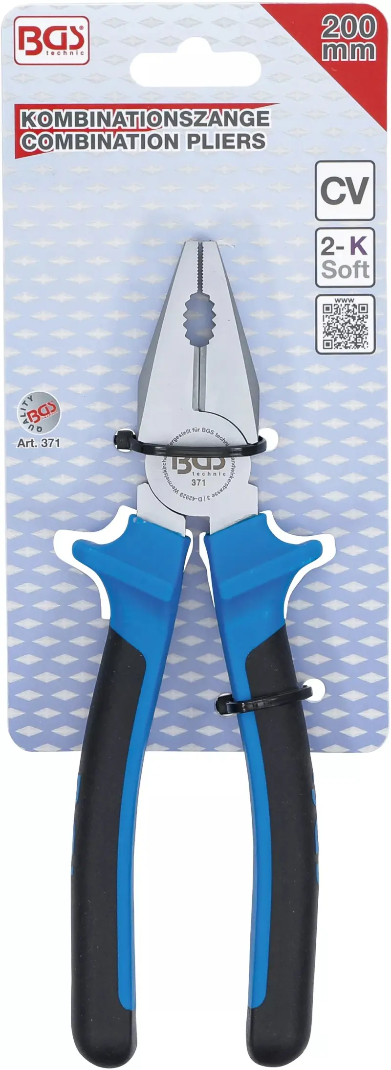 Kombinační kleště 200 mm BGS100371 dvoukomponentní izolace (BGS100371)