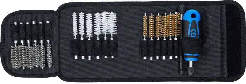 Vnitřní kartáče BGS100379 s výměnnou rukojetí. Sada 20 dílů v pouzdře (BGS100379)