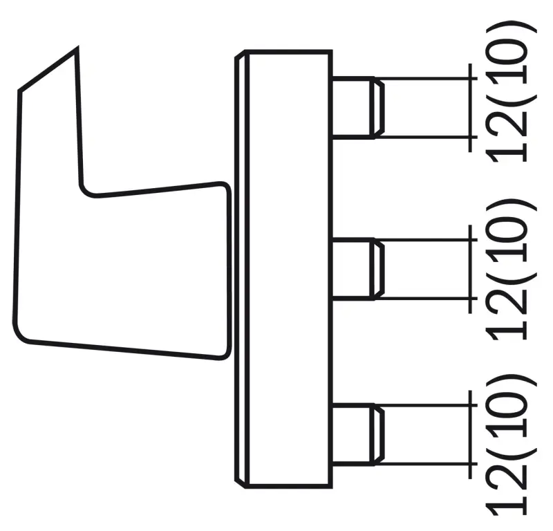 Vrtací hlava Bernardo - 43 mm pro okenní kliky s kleštinou pro dlabačky (BER141103)