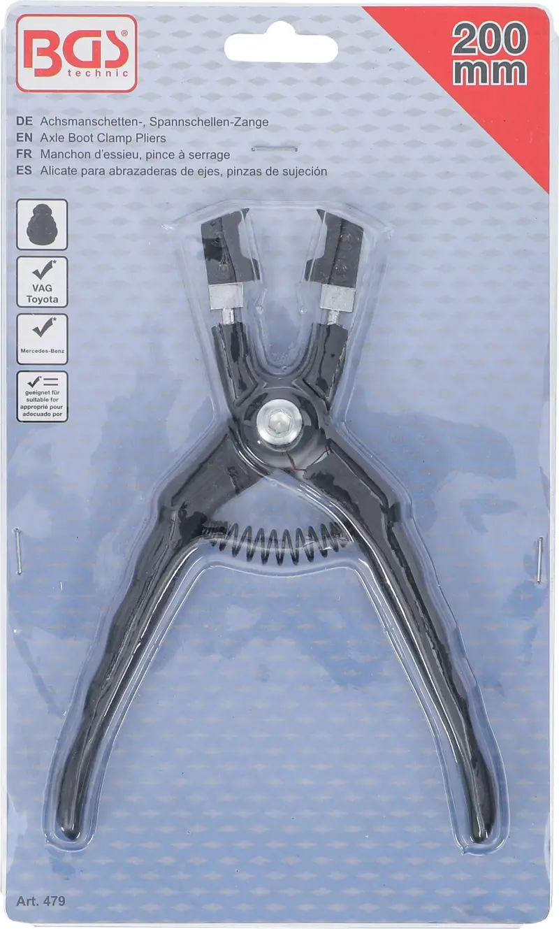 Kleště na manžety a hadicové spony BGS100479 pro VAG, MB, Toyota (BGS100479)