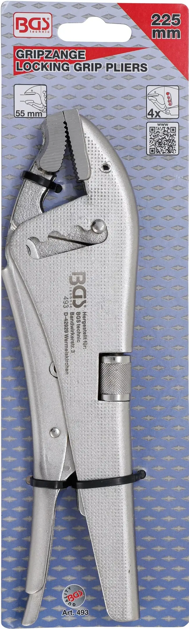 kleště grip 250 mm, stavitelné do 55 mm (BGS100493)