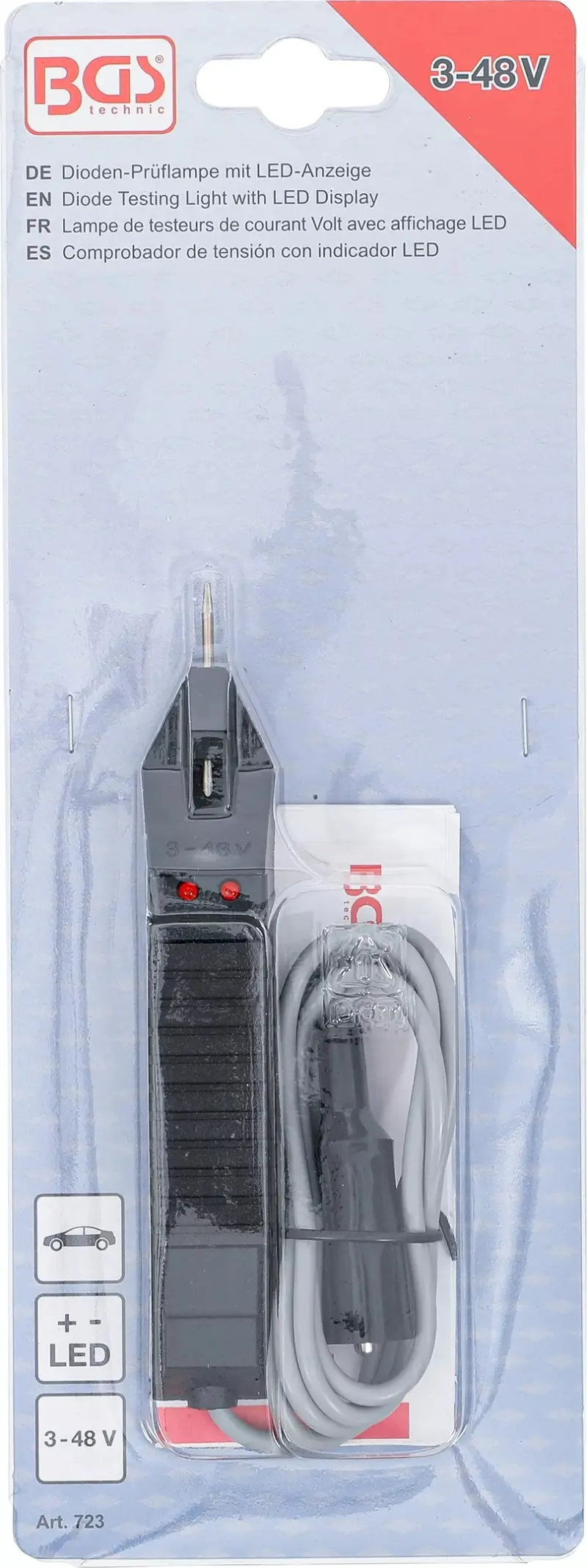 Zkoušečka polarity 3 ÷ 48 V BGS100723 (BGS100723)