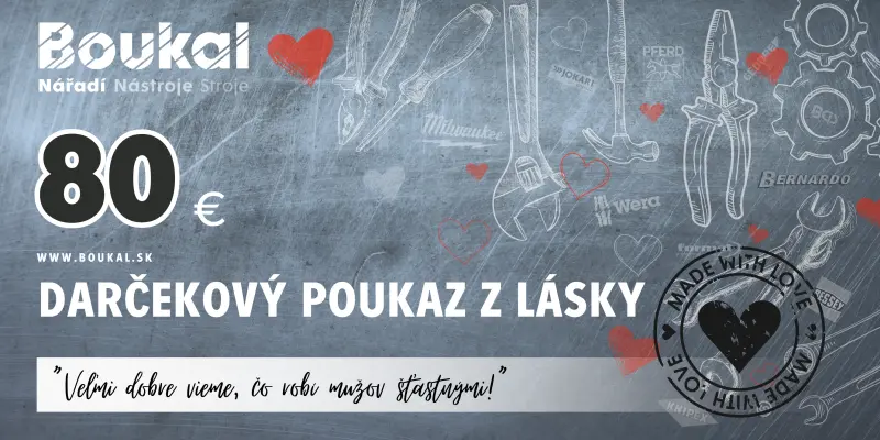 Dárkový poukaz k valentýnu v hodnotě 2.000 Kč