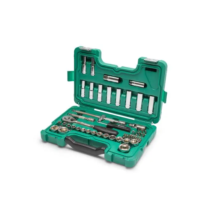 60 ks. Sada metrických nástrčných hlavic 1/2" s 6 (SATAST09007SJ)
