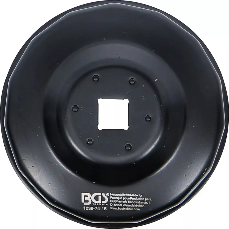 Klíč na olejové filtry průměr 74 mm, 15hranný BGS101039-74-15 (Audi, Chrysler, GM, Rover) (BGS101039-74-15)