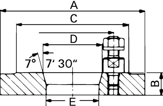 Priruba na sklíčidlo DIN55029 200mm KK 5 RÖHM