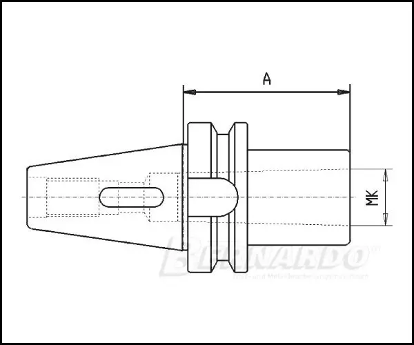 Redukce Bernardo MAS-BT 40 / MK 2 pro nástroje s MK a vyrážečem (BER261076)