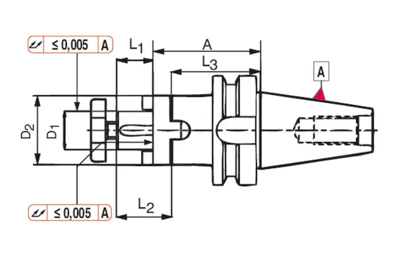 Kombinovaný frézovací trn Bernardo MAS-BT 40/27 (BER261085)