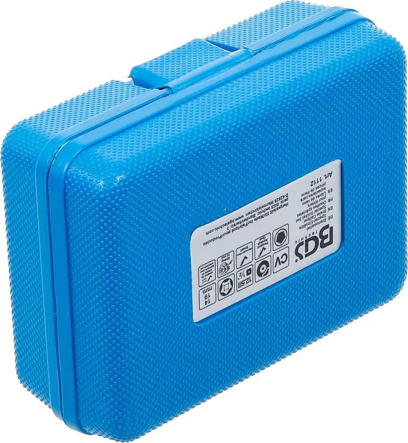 Nástrčné hlavice 1/2" 5hranné 10 ÷ 19 mm BGS101112 na brzdové třmeny kotoučových brzd. Sada 3 díly (BGS101112)