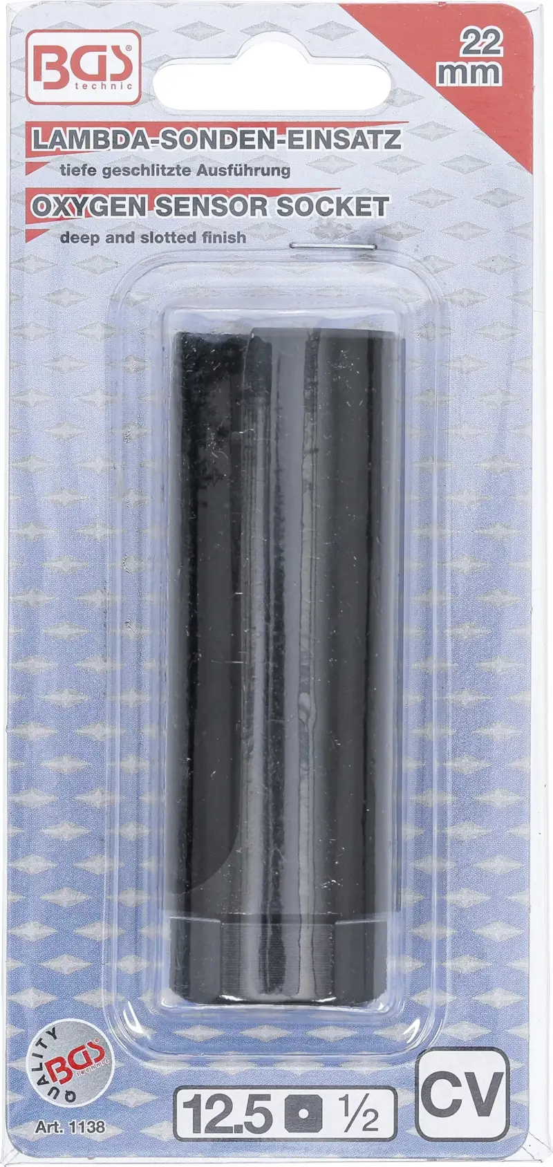 Nástrčná hlavice 1/2" 22 x 90 mm BGS101138, pro lambda sondu (BGS101138)