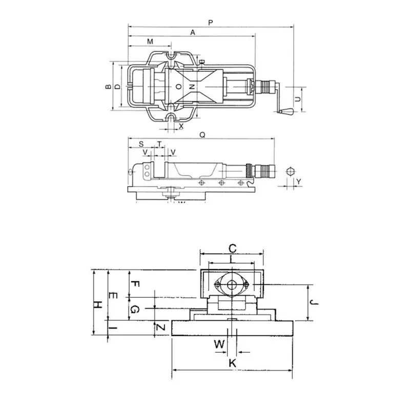 Stojní svěrák s ručním hydraulickým posilovačem Bernardo PHV 250 (BER282123)