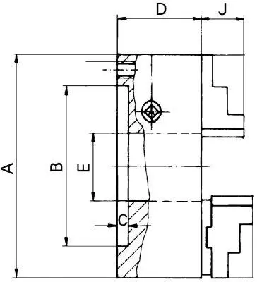 Ctyrcel. otocné sklícidlo DURO-M 160/4 DIN 6350