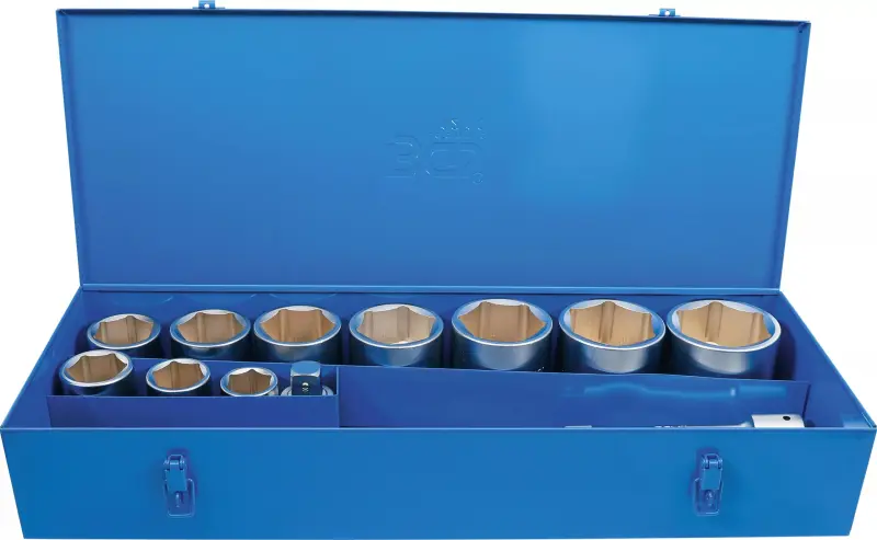 Gola sada BGS-15K 1" 36 ÷ 80 mm v plechové kazetě (Sada 15 dílů). BGS 1210 (BGS101210)