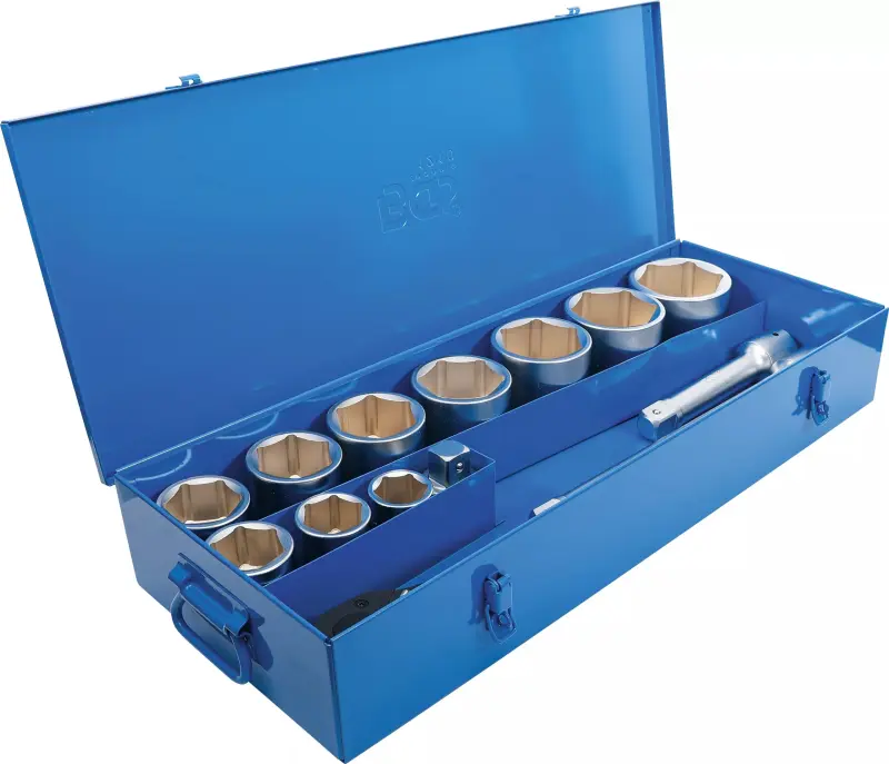 Gola sada BGS-15K 1" 36 ÷ 80 mm v plechové kazetě (Sada 15 dílů). BGS 1210 (BGS101210)