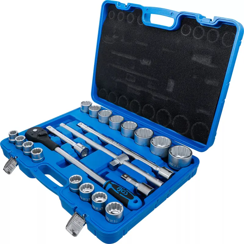 Gola sada 21K. Ráčna 3/4" 12hranný profil 9 ÷ 50 mm (21 dílů) BGS 1223 ((BGS101223)