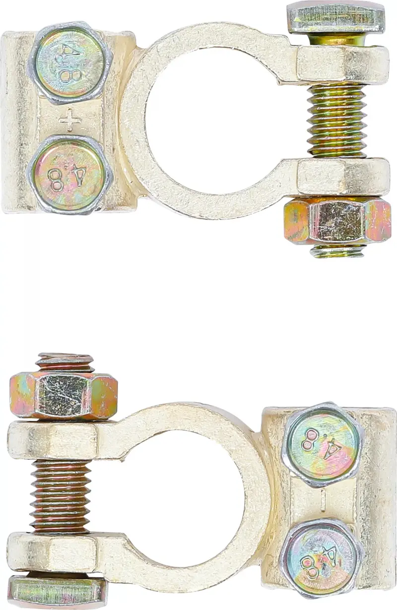 Svorky akumulátoru BGS101408, kulaté, mosazné (Sada 1 pár) (BGS101408)