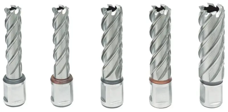 Jádrové vrtáky Bernardo HSS-Standard KBL 14/18/22 mm, 5ks (hl. vrt. 55 mm) (BER411111)