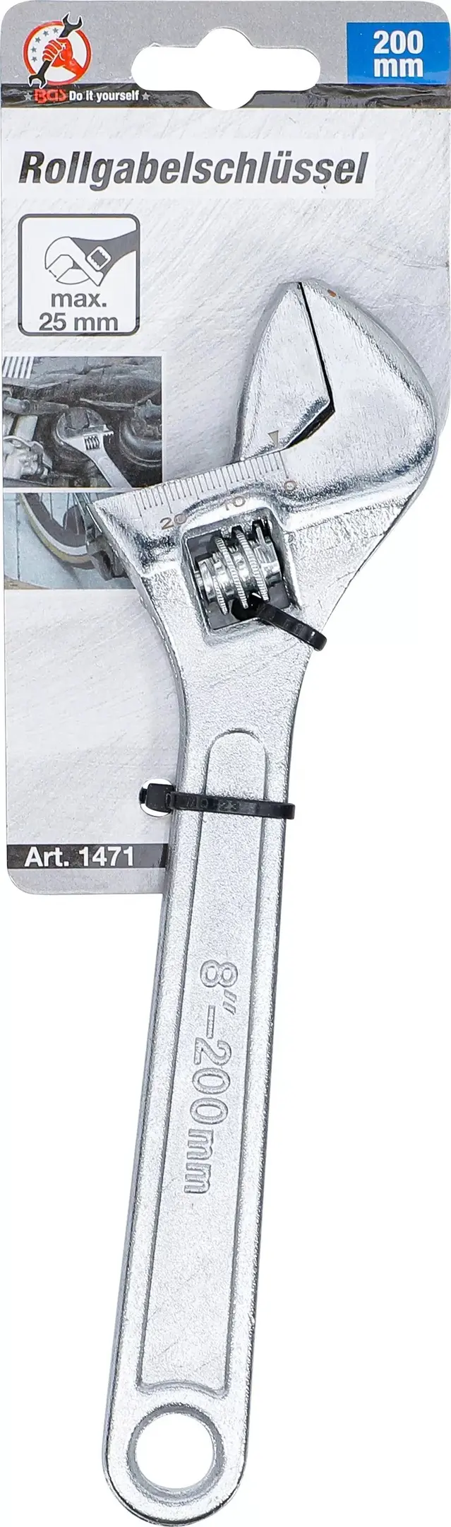 Stavitelný klíč 200 mm BGS101471 Kraftmann (BGS101471)