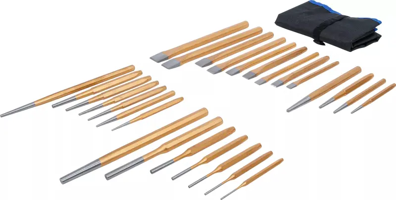 Sekáče, vyrážeče, důlčíky BGS1650. Sada 28 dílů (BGS101650)
