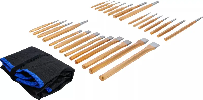 Sekáče, vyrážeče, důlčíky BGS1650. Sada 28 dílů (BGS101650)