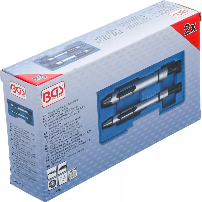 Centrovací trny spojky pr. 15 ÷ 26,6 mm BGS101709 Sada 2 dílů (BGS101709)