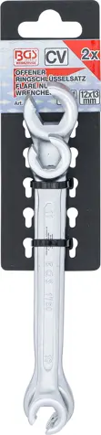 Otevřené oboustranné očkové klíče 10 ÷ 13 mm BGS101755. Sada 2 díly (BGS101755)