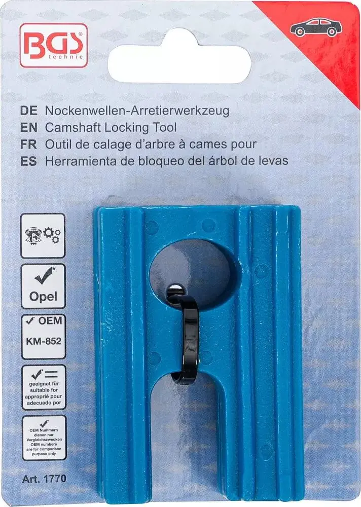 Přípravek BGS101770 pro aretaci vačkové hřídele (pro Opel) (BGS101770)
