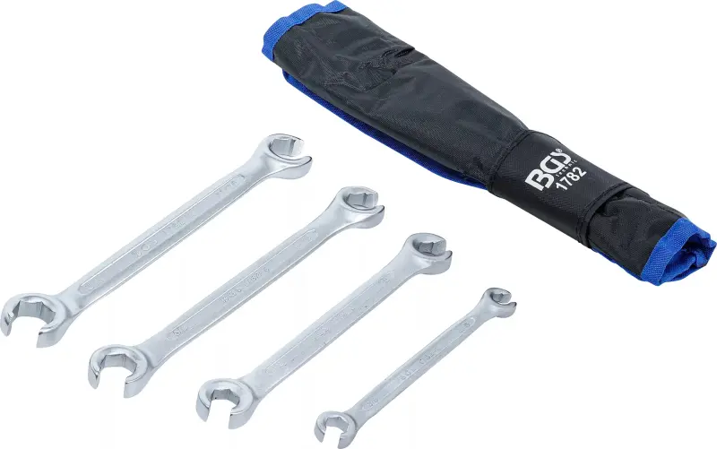 Otevřené očkové klíče 5/16" ÷ 3/4" BGS101782 palcové, na převlečné matice. Sada 4 dílů (BGS101782)
