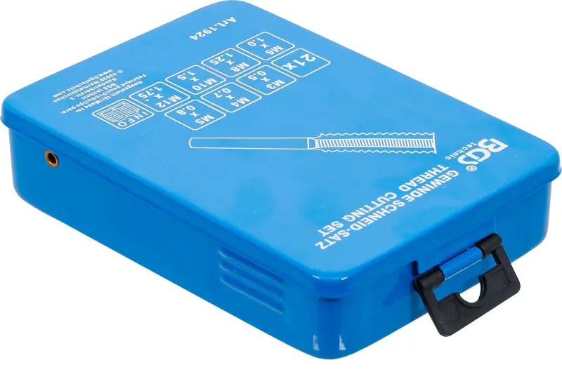 Závitníky sadové ruční sada M3 ÷ M12 BGS101924, HSS. Sada 21 dílů (BGS101924)