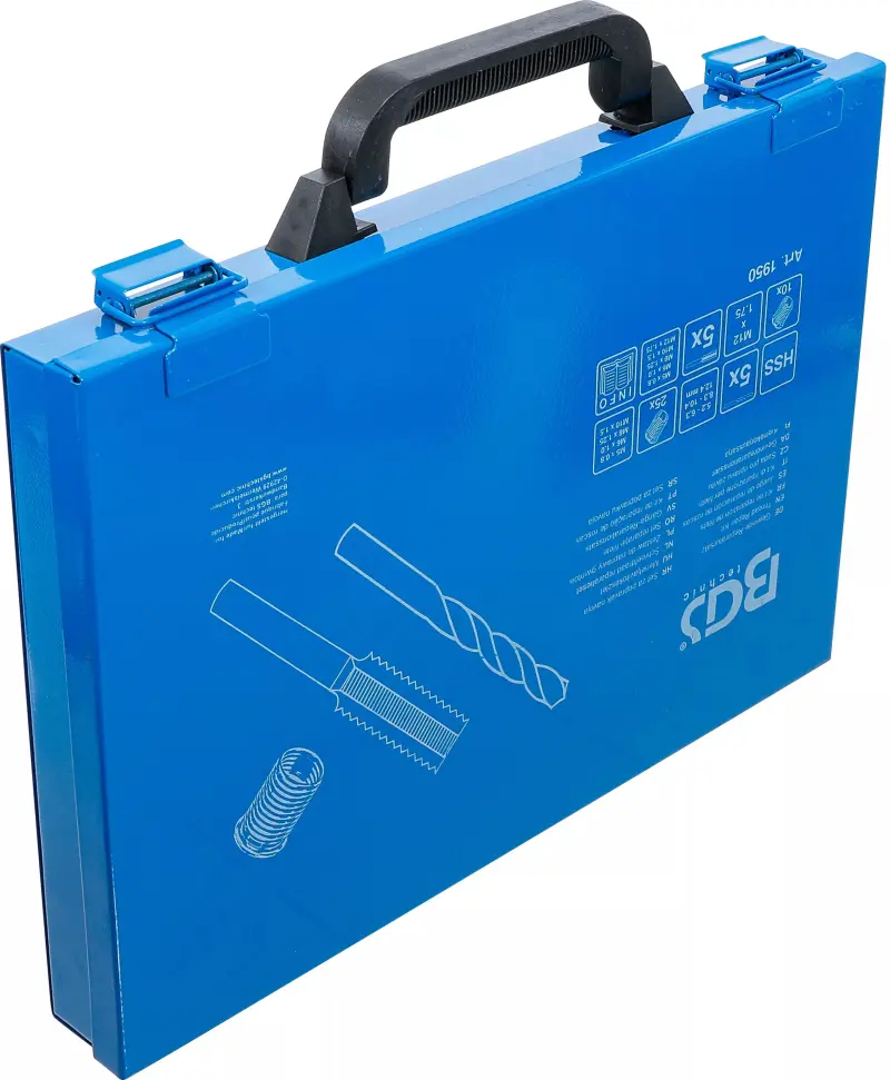 Sada na opravu závitů M5 ÷ M12 BGS101950 (130 dílů) (BGS101950)