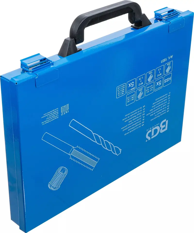 Sada na opravu závitů M6 ÷ M14 BGS101951 (130 dílů) (BGS101951)