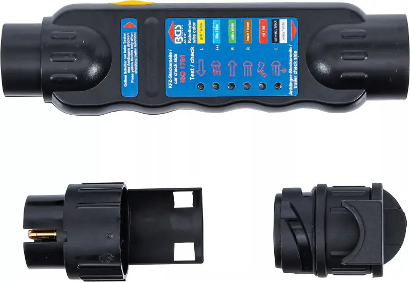 Elektrická zkoušečka BGS102171, zásuvky a zástrčky přívěsného vozíku. 7 a 13 pólů (BGS102171)