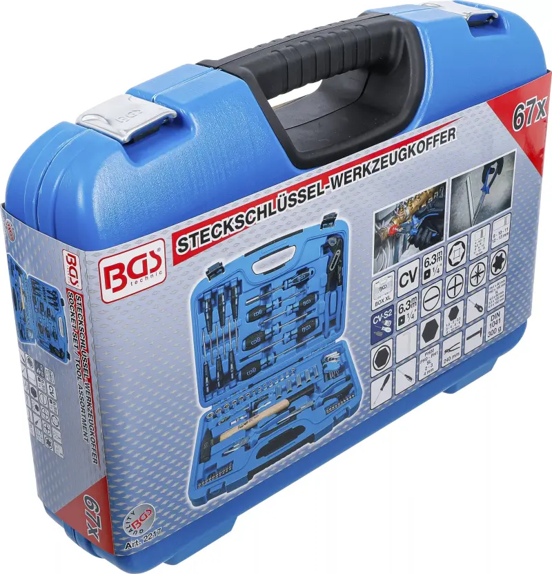 Sada nářadí BGS102217 v kufru (67 dílů) (BGS102217)