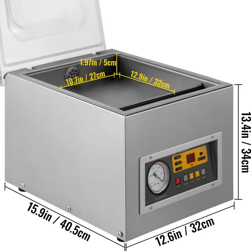 Vakuová svářečka VEVOR DZ-260S - komora z nerezové oceli (OZ0201524)