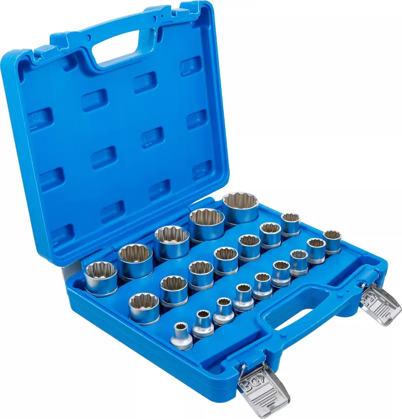 Nástrčné hlavice 1/2" 12hranné 8 ÷ 36 mm. (Sada 21 ks). BGS 2267 (BGS102267)