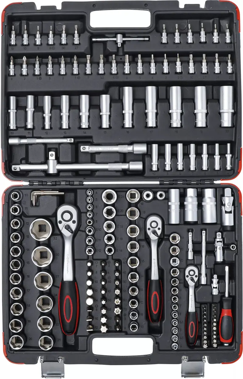Gola sada Kraftmann, 172 dílů BGS-172K 3x ráčna 1/4