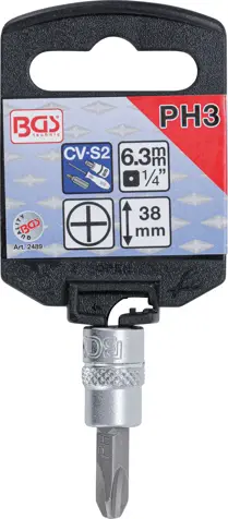 Zástrčná bitová hlavice 1/4" PH 3 BGS102489 (BGS102489)
