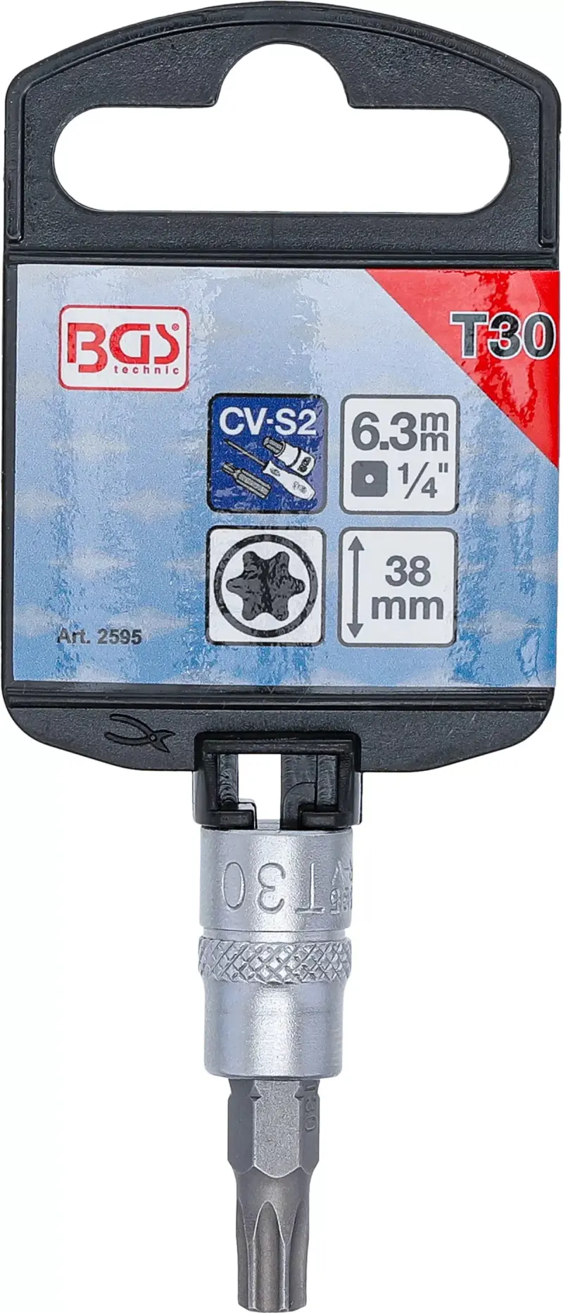 Zástrčná bitová hlavice 1/4" TX 30 BGS102595 (BGS102595)