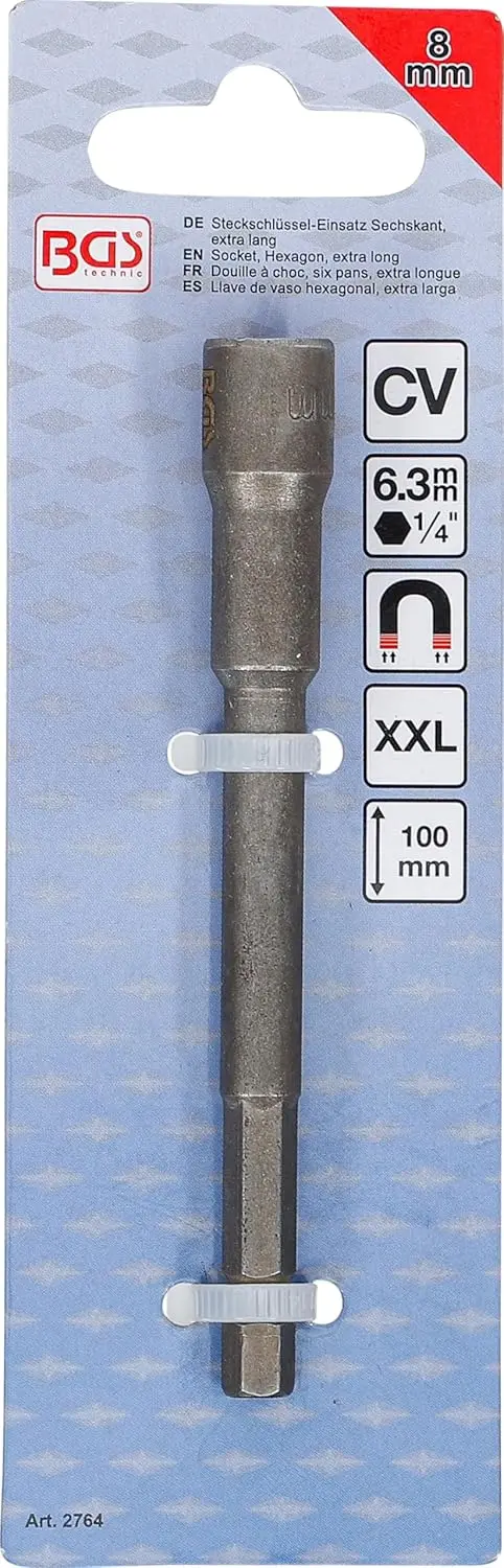 Nástrčná hlavice 1/4" 8 mm, velmi dlouhá BGS 2764 (BGS102764)
