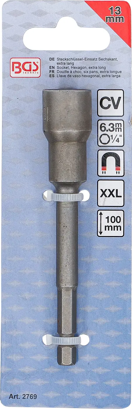 Nástrčná hlavice 1/4" 13 mm, velmi dlouhá BGS 2769 (BGS102769)