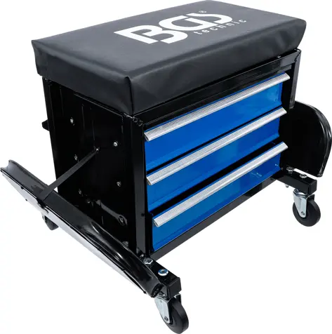 Pojízdné dílenské sedátko - 3 zásuvky BGS102859 (BGS102859)