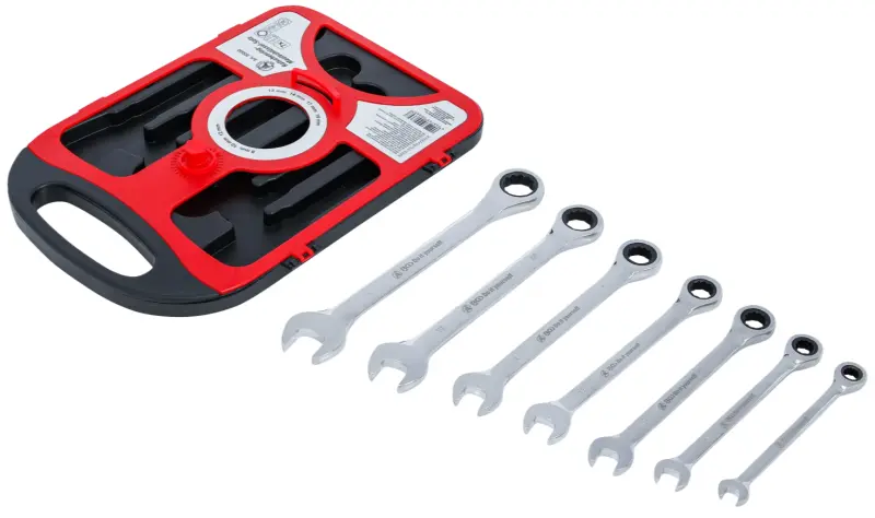 Očkoploché ráčnové klíče Kraftmann 8 ÷ 19 mm BGS1030000. Hobby (sada 7 dílů) (BGS1030000)