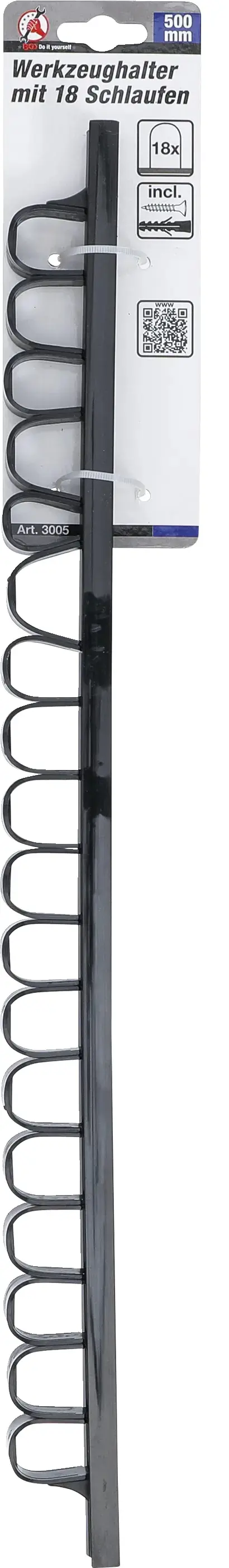 Plastový pořadač nářadí Kraftmann BGS 3005 pro 18 kusů (500 mm) (BGS103005)