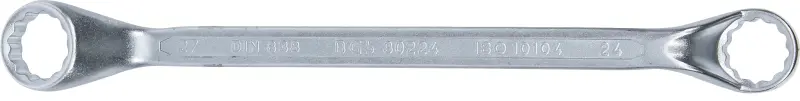 Oboustraný očkový klíč 24 x 27 mm BGS1030224, vyhnutý, DIN 838 (BGS1030224)
