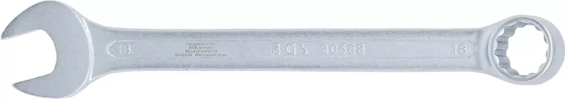 Očkoplochý klíč 18 mm BGS1030568, DIN 3113A, matný chrom (BGS1030568)