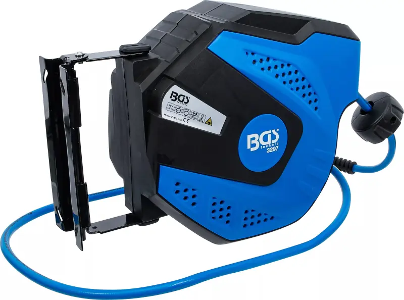 Pneumatická PVC hadice 10 m, průměr 8/12 mm s automatickým navijákem BGS103297 (BGS103297)