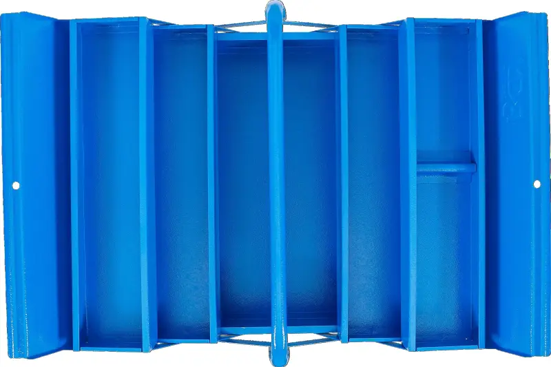 Kovová skříňka na nářadí, prázdná, 420 × 200 × 200 mm, 5 přihrádek - BGS 33000 (BGS1033000)